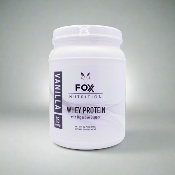 Vanilla Protein Powder with Digestive Support - Foxx Nutrition (30 Day Supply)