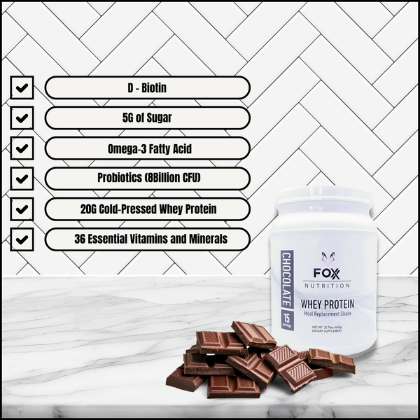 Chocolate Protein Powder with Digestive Support - Foxx Nutrition