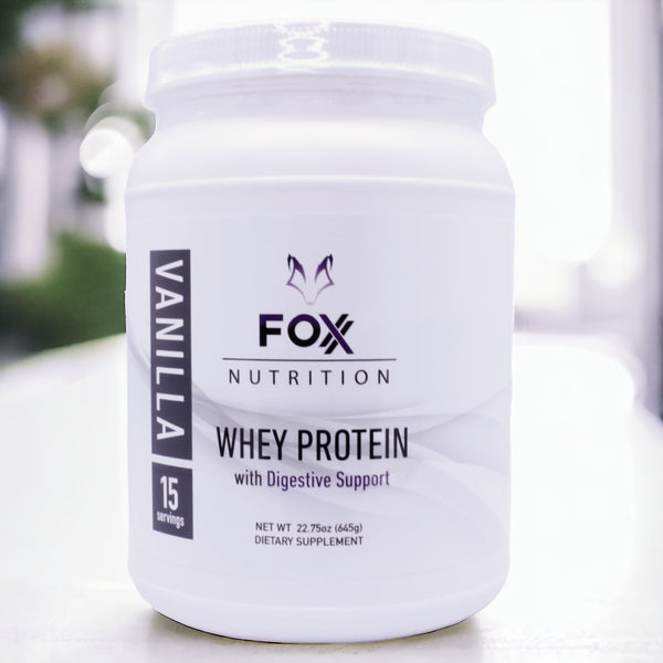 Vanilla Protein Powder with Digestive Support - Foxx Nutrition (30 Day Supply)